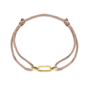 Satijnen armband Ovaal schakel