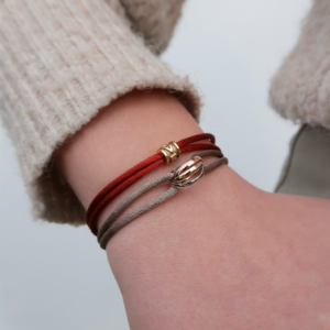 Satijnen armband Charm Tube