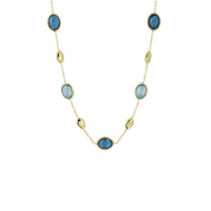 Ketting London blue topaas