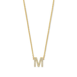Ketting Initiaal Pavé