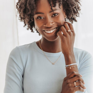 Ketting Initiaal Pavé