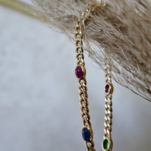 Gourmet schakelarmband Maxima edelstenen