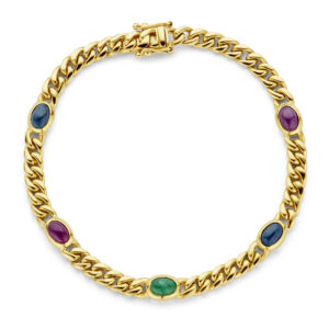 Gourmet schakelarmband Maxima edelstenen