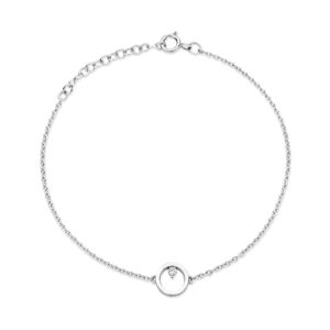 Armband Zilver Circle CZ