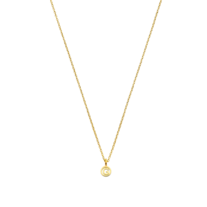 Ketting Hangmunt Initiaal open