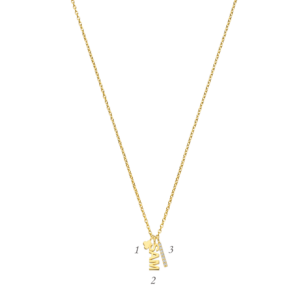 Ketting Hangnametag met bedels