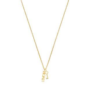 Ketting Hangnametag met bedel