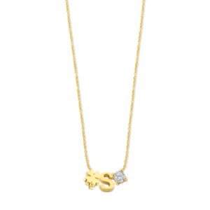 Ketting Initiaal met bedels