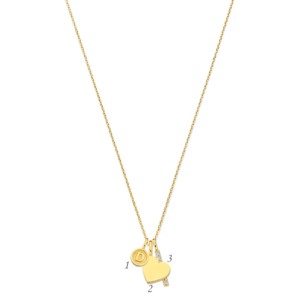 Ketting Hanginitiaal met hangbedels