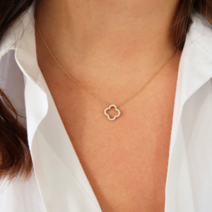 Ketting Leaf Pavé big