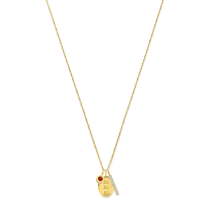 Ketting Milestonetag met hangbedels