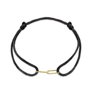 Satijnen armband twisted schakel