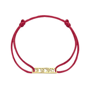 Satijnen armband datum