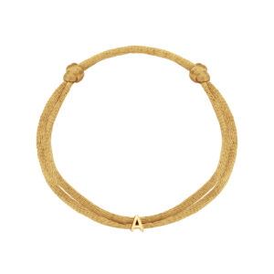 Satijnen armband initiaal