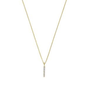 Ketting Diamondbar wit