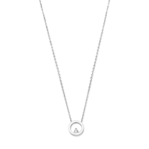Ketting Zilver Circle CZ