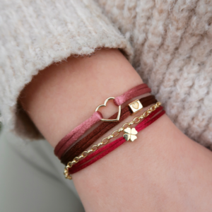 Satijnen armband Cube big