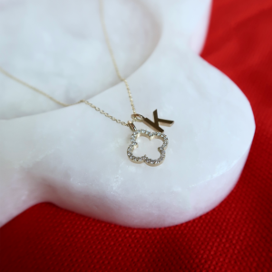 Ketting Leaf met hangbedels