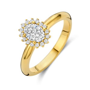 Ring Halo Ovaal bloem