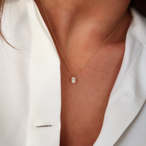 Ketting Oval Cut 0.50 ct