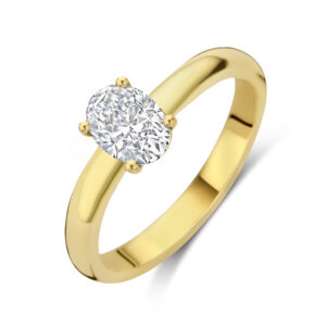 Ring Oval Cut 0.50 ct breed