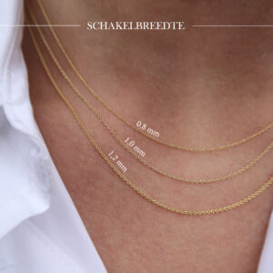 Ketting Diamant glad 010