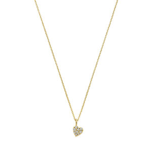 Ketting Hangsymbool Hart Pavé