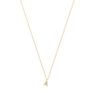 Ketting Hanginitiaal Pavé big