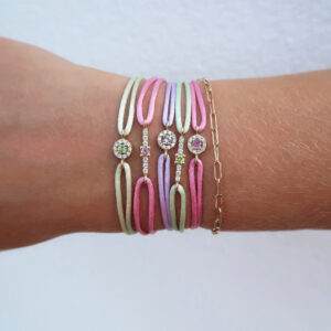 Satijnen armband Milestone Diamondbar