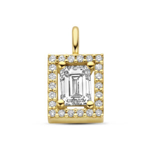 Hanger Emerald-Cut Halo
