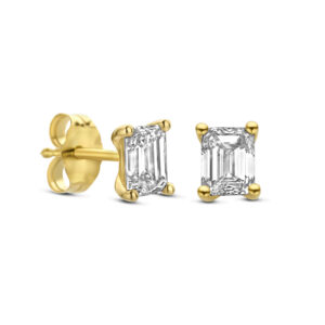 Oorstekers Emerald-Cut 0.25 ct