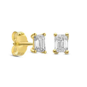 Oorstekers Emerald-Cut 0.50 ct
