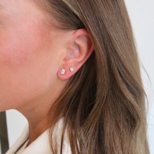 Oorstekers Emerald-Cut 0.25 ct