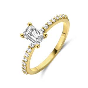 Ring Emerald Pavé