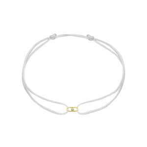Satijnen armband Paperclip 001