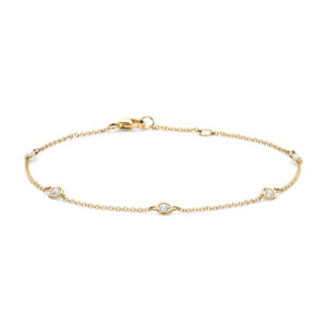 Armband gladde zirkonia rondes