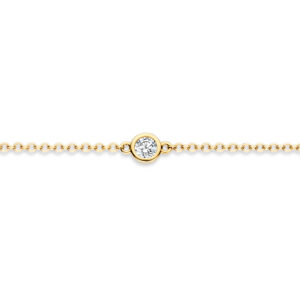 Armband gladde zirkonia rondes