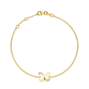 Armband Vlinder Memory Pavé big