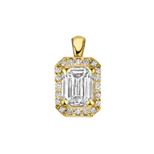 Hanger Emerald-Cut Halo big