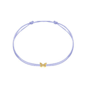 Satijnen armband vlinder