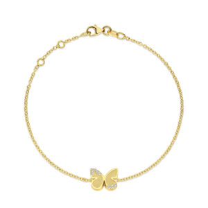 Armband Vlinder Memory Pavé big