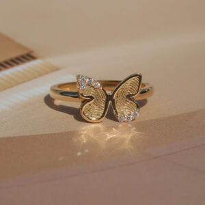 Ring Vlinder Touch Pavé