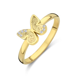 Ring Vlinder Touch Pavé