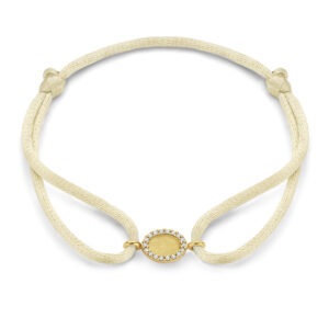 Satin Ovalia Memory Pavé