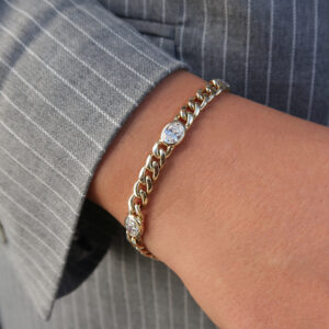 Gourmet schakelarmband Maxima Diamant