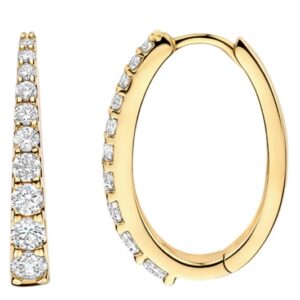 Klapoorbellen druppel zirkonia