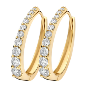 Klapoorbellen druppel zirkonia