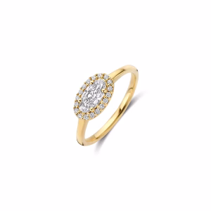 Ring ovaal halo lab big